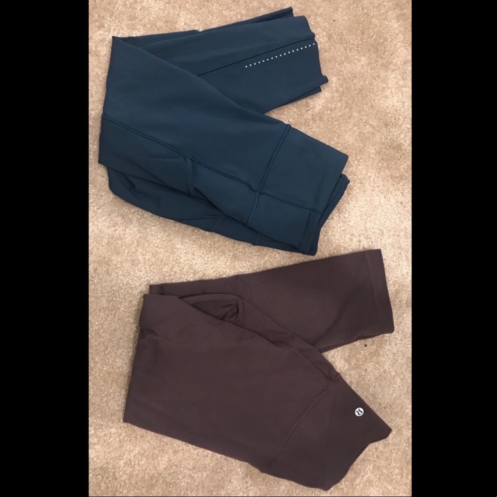 2 pair of lulu lemon leggings